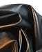 NAT Leathers | Black Faux Leather Upholstery Fabric by The Yard Soft 0.8 mm PU Pleather (Peta Approved Vegan) Nappa Smooth (Black 1 Yard (36