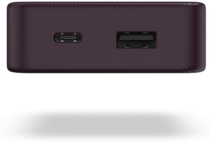 Side view of the Hama Colour 10 Power Pack, showing the USB-C and USB-A output ports clearly.