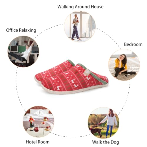 Image of Spesoul Fuzzy House Slippers for Women Men Indoor Closed Back Lightweight Cozy Faux Furry Lining Barefoot House Shoes Slipper Socks for Bedroom Home Office Yoga Outdoor Walking Shoes