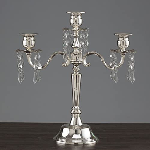 Portacandele più Vecchio Candelabro 3 Braccia/5 Braccia Portacandele in Lega Stile Europeo Romantico Candeliere per Matrimonio Decorazione Portacandele per Arredamento Casa Candela