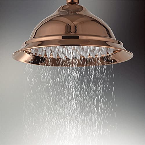 Ensemble de douche mitigeur or rose de haute qualité avec bec de baignoire cascade