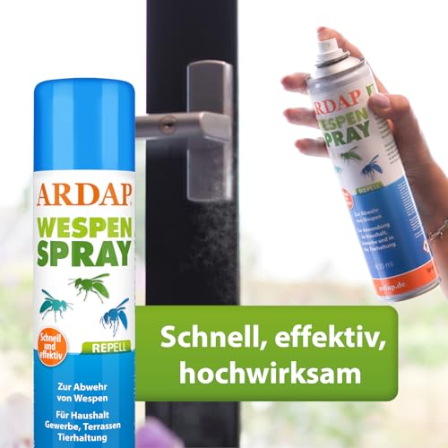 ARDAP Repell Wespenspray 400ml - Wespen vertreiben - Wespen Spray - Anti Wespen Outdoor - Wespenspray Sofortwirkung - Insektenspray Wespen - Spray gegen Wespen - Wirkt schnell & effektiv (PT19)