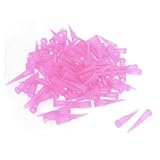 Ruilogod 100 Pcs Industrial 0.41mm Inner Dia Tip 25GA Dispensing pins Pink (id: 36a d81 58c ec4 997