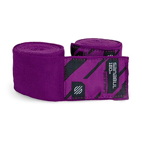 Sanabul Elastic Professional 180 Inch Handwraps For Boxing Kickboxing Muay Thai Mma (Purple, 180 Inch) #TOP5