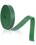 32.8 Ft Green Garden Tie, Twist Ties for Plants 1/2', Reusable Adjustable Plant Tape, Garden Ties for Climbing Plants, Plant Supports for Tomato Vines Peppers Rose Bushes Indoor Outdoor (1 Roll)