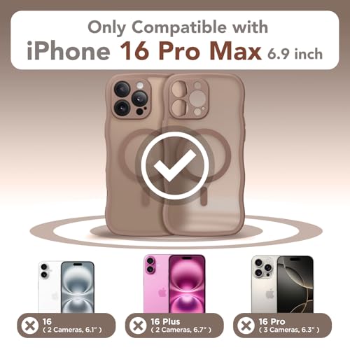 Protection caméra complète iPhone 16 Pro Max coque antichoc marron mat