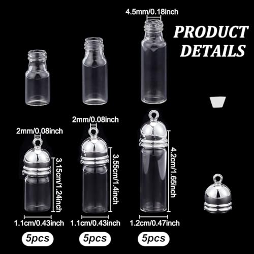 Bouteilles de parfum en verre avec bouchon à vis pour un artisanat raffiné - 3