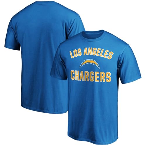 Outerstuff NFL Boys Kids 4-20 Official City Wide Arch Logo Team T-Shirt (US Numeric 18 20 Regular Los Angeles Chargers - Blue)
