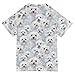 KLL Boy Bathing Suit Short Sleeve Rashguard Girls 4T Funny Maltese Dogs A River