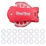 Tiardey Haar-Set, Haar-Glitzer-Gerät mit 360 Stück Edelstein-Strass-Haaren