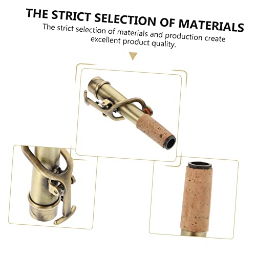Toyvian 2pcs Sax Neck Collar Saxophone Replacement Part Wooden Saxophone Accessories Copper Saxophone Neck Alto Sax Neck Saxophone Supplies Saxophone Bend Neck Saxophones Major Repair Tool