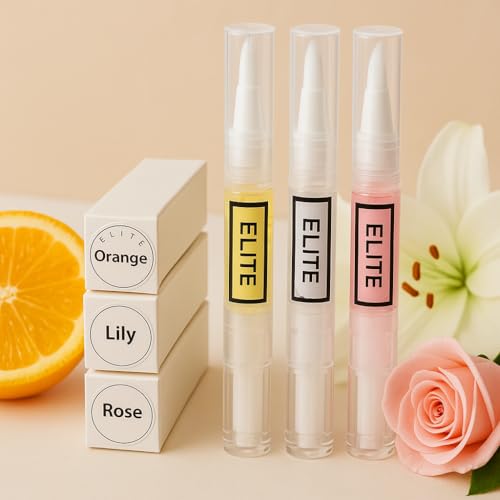 Elite Cuticle Oil Pen Trio (Blush Bloom – Lily, Orange, Rose) –...