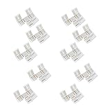 10 Pcs T-Shape 5 Pins Connector RGBW FPC LED Light Strip Connectors 90° Angle Corner Connector with