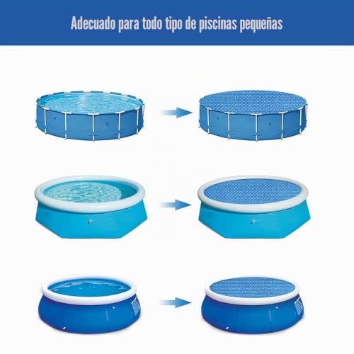 Miniatura 3 de Cobertor Solar Piscina Redonda Rectangular, Cubierta De Piscina Solar, Cubre Piscinas De Burbujas, Funda Piscina Verano Invierno Calienta Agua Lonas Para Piscinas De Burbujas 300cm