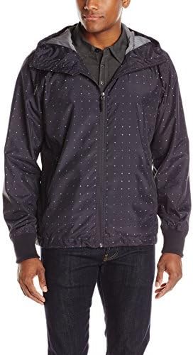 Crank-Zip Front Hooded Windbreaker 