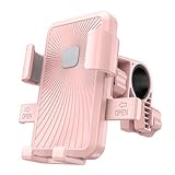Photo Gallery easybymall supporto per telefono regolabile per biciclette elettriche, impugnatura antiscivolo per una maggiore sicurezza durante le uscite (manubrio rosa) Photo Gallery easybymall supporto per telefono regolabile per biciclette elettriche, impugnatura antiscivolo per una maggiore sicurezza durante le uscite (manubrio rosa)