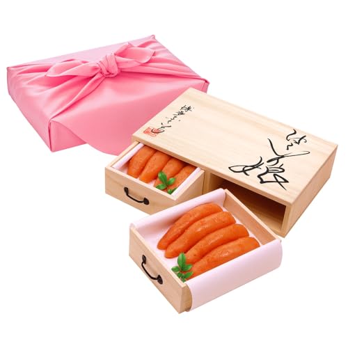 [博多ふくいち]はこいり娘 桐箱入り 辛子明太子 275g×2(550g)新風呂敷 贈答用 モンドセレクション最高金賞