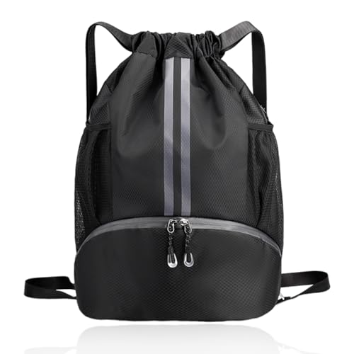 Sac de sport en polyéthylène avec cordon compartiment chaussures piscine