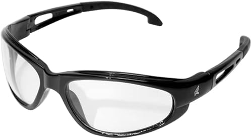 Edge SW111 Dakura - Lentes de seguridad envolventes, antiarañazos, antideslizantes, UV 400, grado militar, cumplen con ANSIISEA y MCEPS, 5.04
