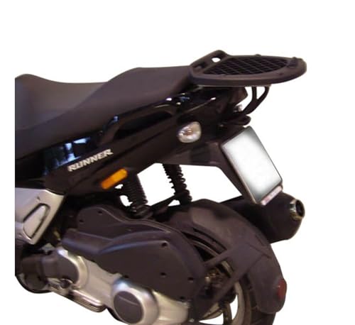 Baúl de moto Givi B360N2 negro con soporte SR126 para maleta de scooter Gilera Runner 50 de 2006-2015 2