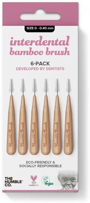 The Humble Co Interdental Brush Bamboo (PINK)