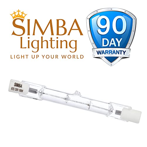 Simba Lighting Halogen R7S 78Mm T3 150W Dimmable 1600Lm (5 Pack) J Type Linear Double Ended Floodlight Bulb 360° Beam Angle 120V For Work, Security, Landscape Lights, Floor Lamps, Warm White 2700K #TOP5