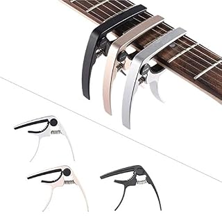 QEXTY Capodastres Capo for Guitare Acoustique Capo de Guitare en métal Changement Rapide Accessoire léger et Solide à… - Les Beatles, Paul McCartney, John Lennon, RIngo Starr, George Harrison QEXTY Capodastres Capo for Guitare Acoustique Capo de Guitare en métal Changement Rapide Accessoire léger et Solide à… – Image 2