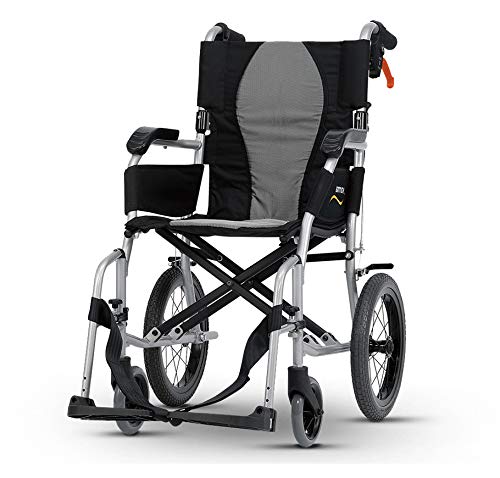 Image of Karma Ergo Lite 2 Ultralite Transit Wheelchair, Folding and Lightweight Weighs Only 9.3kg - Choice of Sizes (18" Seat Width)