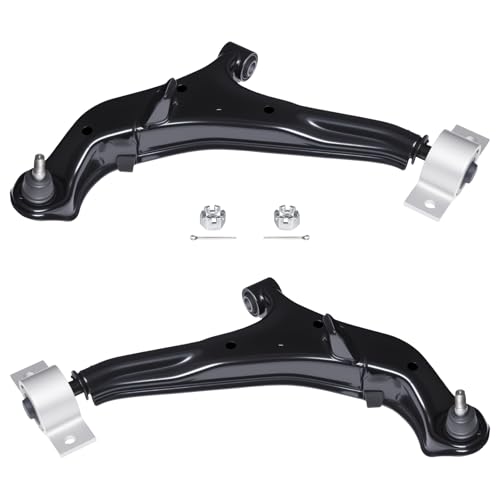 TUCAREST 2Pcs K620354 K620355 Left Right Front Lower Control Arm and Ball Joint Assembly Compatible With 2000-2003 Ni-ssan Maxima /00-01 In-finiti I30 02-04 I35 Driver Passenger Side Suspension