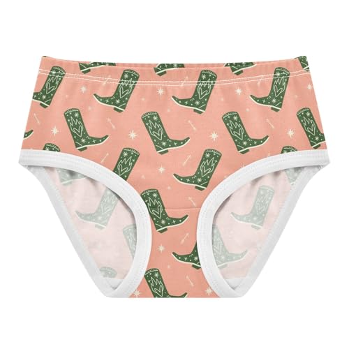 Girls' Underwear Cowboy Boots Cotton Stretch Comfort Toddler Panties