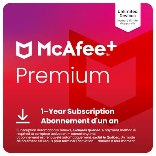 McAfee+ Premium 2026 Ready Unlimited Devices | All-In-One Cybersecurity Software includes Unlimited VPN, Identity Monitoring, and Antivirus | 1 Year Subscription with Auto-Renewal | Online Code