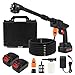 Cordless Pressure Washer with Batteries,960PSI Portable Power Washer,2-in-1 Nozzle, 5M Hose & Foam Cannon - High-Pressure Jet Wash for Car, Patio, Garden, Bike & Outdoor Cleaning