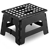 Folding Step Stool - Opens Easy with One Flip