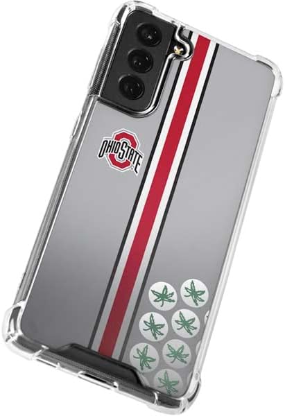 Skinit Clear Phone Case Compatible with Galaxy S22 Plus - Officially Licensed Ohio State University Buckeyes Design