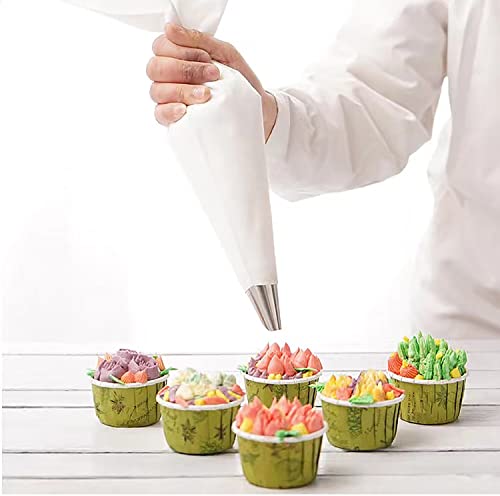 Piping Bags For 14 Inch, Pastry Bags 100Pcs, With Anti Burst And Non-Slip Thicken Cake Decorating Bags, Disposable Icing Piping Pastry Bags For Cookie/Cake Decorating Supplies. #TOP5