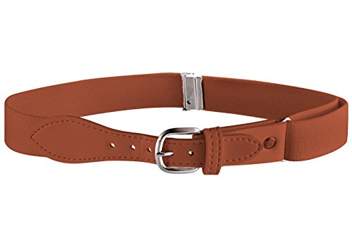 Buyless Fashion Kids and Toddler Adjustable Elastic Stretch Belt with Leather Closure - KBLT100-Camel