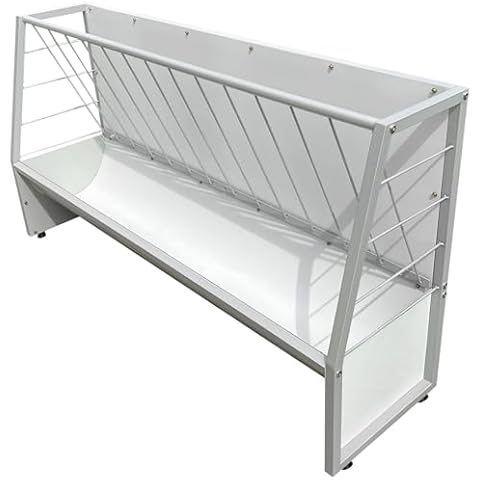 BUYYAH 5 Ft Pasture Hay Feeder, Heavy Duty Galvanized Steel Livestock Hay Feeder, Outdoor Pasture Feeder for Sheep, Goats, Pony and Miniature Horses Cover