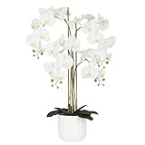 Pot en plastique blanc (Ø 20 cm x H 18 cm) – design moderne