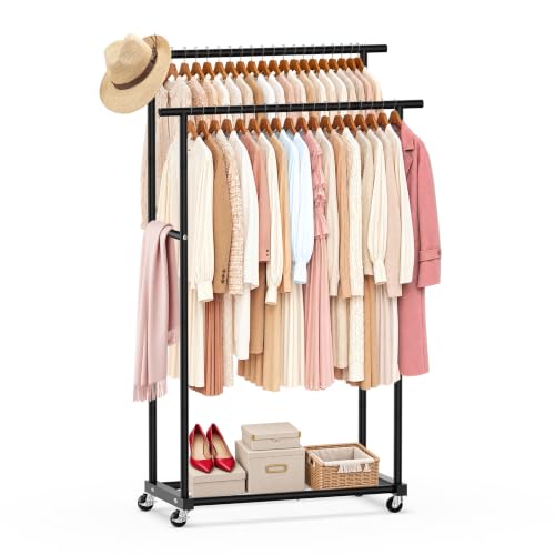 Rolling Rack With Shelf
