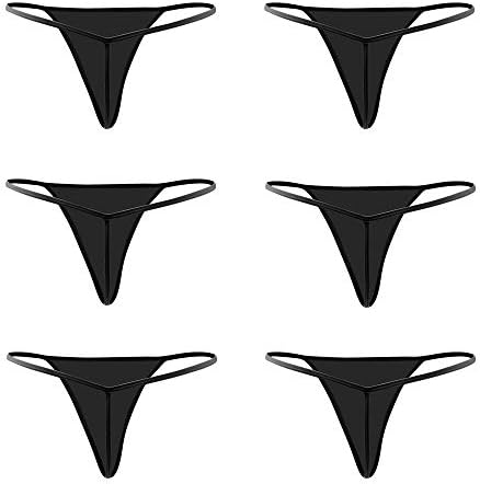 Closecret Lingerie Women Low Rise T-string Multi Pack Vary Color T-back Thong Panties