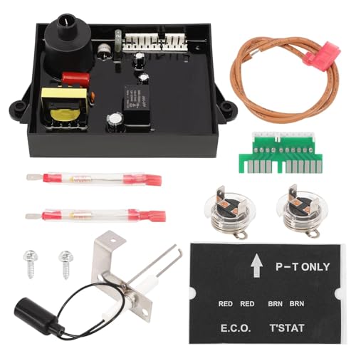 Kaloeou 3 in 1 Value RV Water Heater Replacement Parts Spare Kit for A-twood/D-ometic, 91365 RV Water Heater Circuit Board, 91447 Thermal Cut Off & Thermostat Kit, 93868 Spark Probe Igniter Electrode