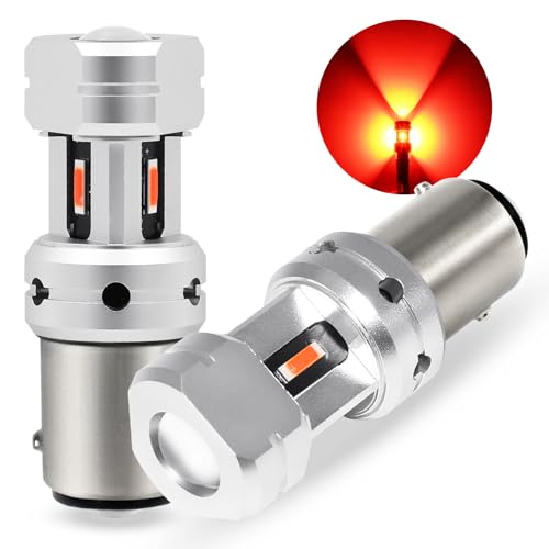 PHINLION 1157 LED Red Light Bulbs, Super Bright 2057 2357