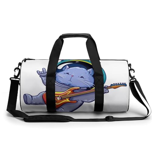 Duffel bag guitare du chat de l'espace résistant pour voyage et gym