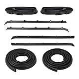 Topteng Door Window Weatherstrip Seals Set Kit fit für Chevrolet C10/C20/C30/K10/K20/K30 Truck 1981-1986, Suburban C10/C20/K10/K20 1981-1986, fit für GMC K1500/K2500/K3500 Truck 1981-1986