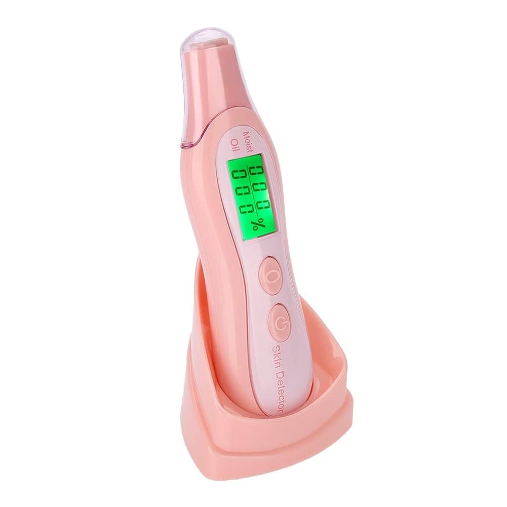 Testeur de capteur de peau, testeur d'humidité du visage 0 ~ 99,9 % avec écran LCD numérique, analyseur de capteur de peau de précision pour détecter l'état de la peau (02)