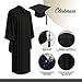 CLERKMANS Classic Masters Graduation Cap And Gown With Tassel Package – Deluxe Fluted Fabric 48XL (5'3