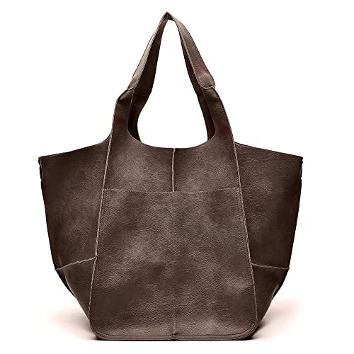 Bolso Hobo Grande de Cuero para Mujer miniatura 1