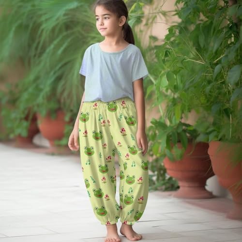 Girls Harem Pants Unisex Kids Casual Loose Bloomers Sweat Pants Athletic Sports Tennis Activewear Trousers4