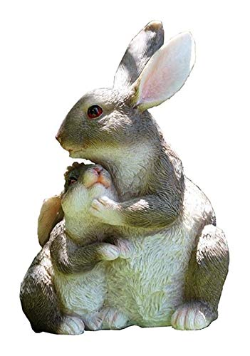 Statue lapin de jardin extérieur rétro déco pelouse - 2