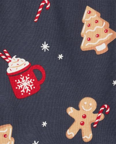 Image of The Children's Place Family Matching Holiday Long Sleeve Pajama Sets, Cotton